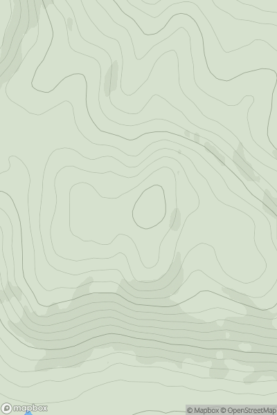 Thumbnail image for Beinn Tarsuinn [Jura, Scarba and Colonsay] showing contour plot for surrounding peak
